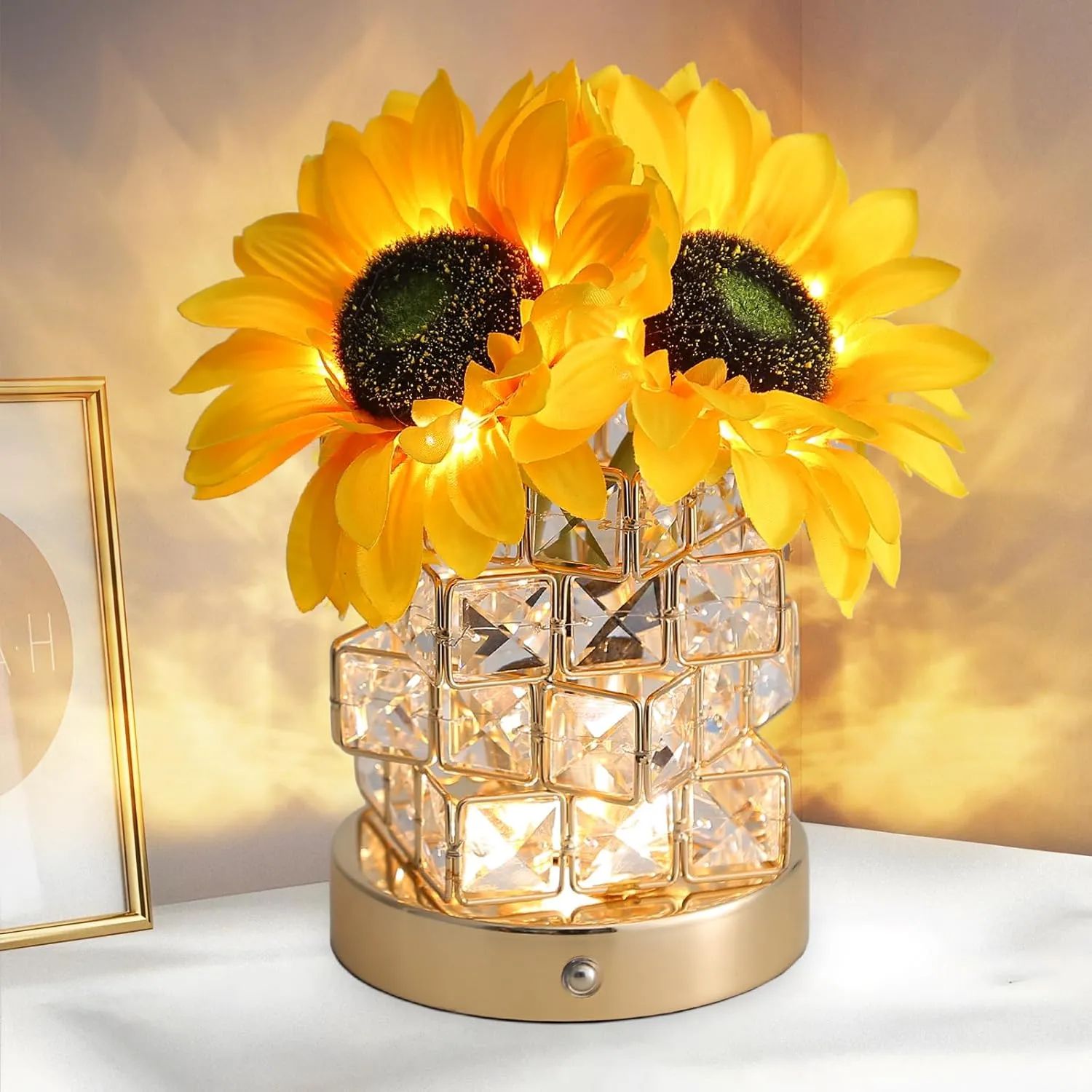 Lámpara de girasoles táctil - Oferta en Amazon
