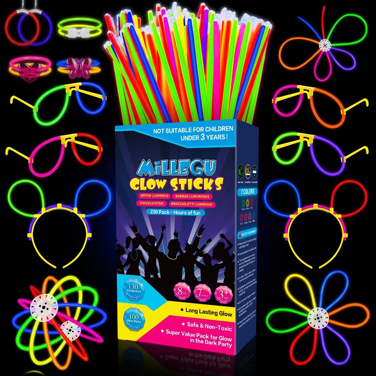 Pulseras luminosas - Oferta en Amazon